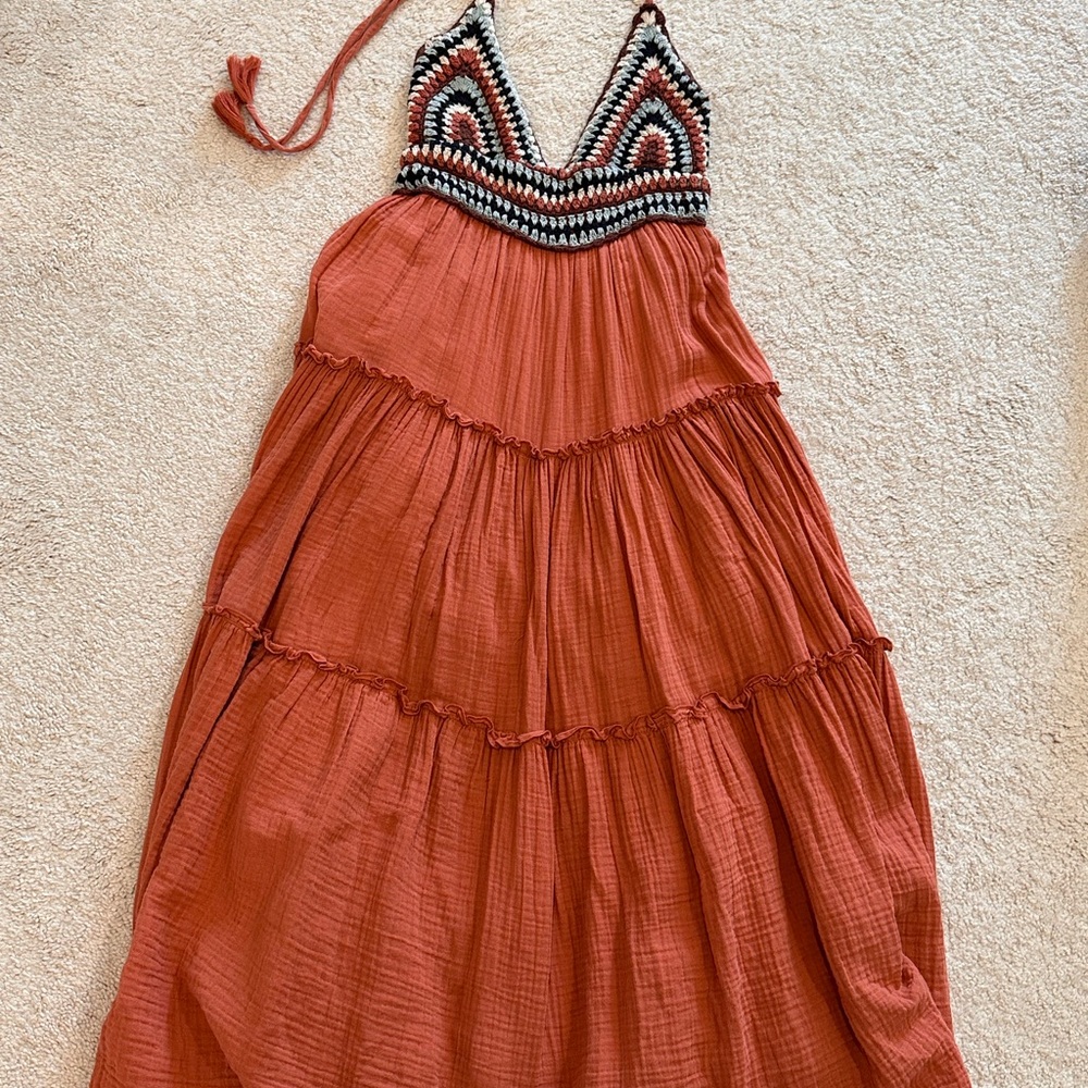 Lucky Brand Terracotta Maxi Dress